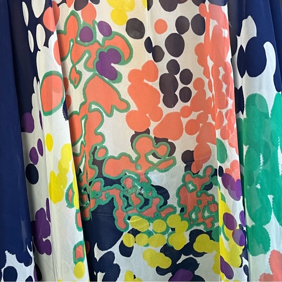 Soprano Sheer Navy Colorful Tank Small - Picture 5 of 8